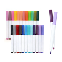 Stylos à aquarelle lavables 24 couleurs, non toxiques, écologiques, encre fluide, marqueurs artistiques pour enfants, étudiants, fournitures de dessin