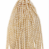 Perles de culture d'eau douce naturelles de 8-9 mm, forme riz, jaunes, perles en vrac pour bijoux, perles d'eau douce irrégulières, brin de perles