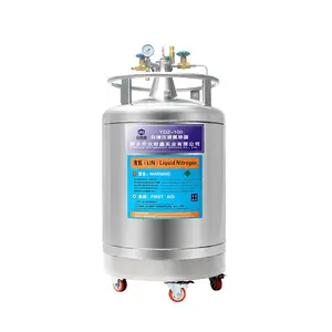 Liquid Nitrogen Dewar Tank Flask Stainless Steel Cylinder Cryogenic 100L Horizontal Transport Extractor