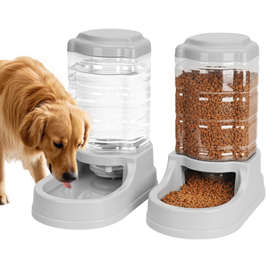 Dispensador de Agua Automático para Perros y Gatos, Sin Electricidad, de Acero Inoxidable, para Uso en Interiores, 5L, con Agua Corriente, Artículos para Mascotas - Product Image 1