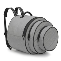 New Custom Drum Kit Storage Bag Layered Organizer Cymbals Percussion Instruments Shock-Resistant Drop-Proof Portable Case Model