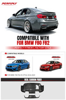 Diffuseur arrière en fibre de carbone véritable haute performance style VS pour BMW F80 F82 2014-2020 – Amélioration du look arrière