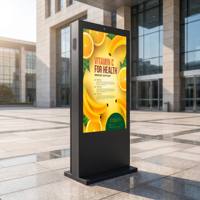 Kiosco Interactivo con Pantalla Táctil para Exteriores AIYOS, Reproductor Multimedia Publicitario de Alto Brillo
