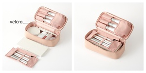 New Portable PU Leather Women Men Cosmetic <b>Bag</b> Case Removable <b>Toiletry</b> <b>Large</b> Capacity Waterproof Portable Travel Wash <b>Bag</b> - Product Image 3