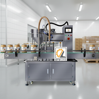 Machine de remplissage automatique MTW à tête unique pour pâte, crème et beurre de cacahuète, pour 500g et 1000g