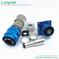 Conector de enchufe de plástico de alta tensión para EV, 100A, 125A, 200A, 250A, 300A, 350A, 400A, 450A, 1, 2 y 3 pines
