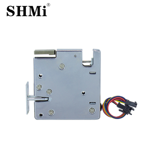 Serrure électromagnétique de sécurité intelligente sans clé XG7580 12V DC pour distributeur automatique avec poignée de déverrouillage d'urgence frontale 24W 10KG de force de poussée - Product Image 6