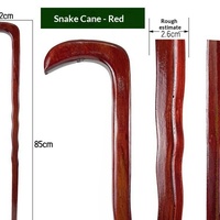Bâton de marche léger et antidérapant YX avec poignée en bois d'aile de poulet, pointe en caoutchouc, 4 sections, pour personnes âgées, motif tête de dragon