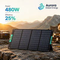 Module solaire pliable JiYao 480W, efficacité 25%, noir, haute performance, 182mmx91mm, 128 cellules, pour camping-car, marine et usage extérieur