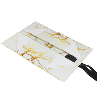 Boîte cadeau pliable magnétique haut de gamme en carton écologique avec design marbré gaufré personnalisé, finition mate et doublure en éponge pour