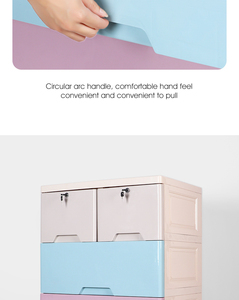 Vente directe d'usine, commode à vêtements en <span class=keywords><strong>plastique</strong></span> pour bébé, carton, rangement multifonctionnel pour la maison, armoire moderne, armoires de salon - Product Image 4