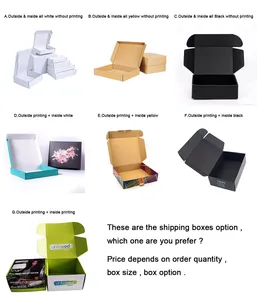 Logo personnalisé recyclable petit carton ondulé en papier cosmétique emballage Mailer boîte de papier d'expédition pour les soins de la peau - Product Image 5