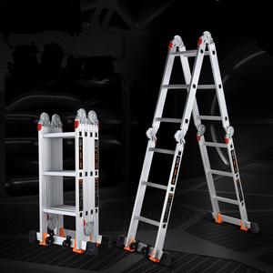 <span class=keywords><strong>Échelle</strong></span> <span class=keywords><strong>pliante</strong></span> multifonctionnelle en alliage d'aluminium 4x2 à 4x6 <span class=keywords><strong>Échelle</strong></span>s articulées à rallonge - Product Image 2