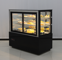 Vitrine Réfrigérée Verticale pour Gâteaux, Refroidissement par Air, 2 à 8°C, 2 Niveaux, pour Boulangerie Commerciale