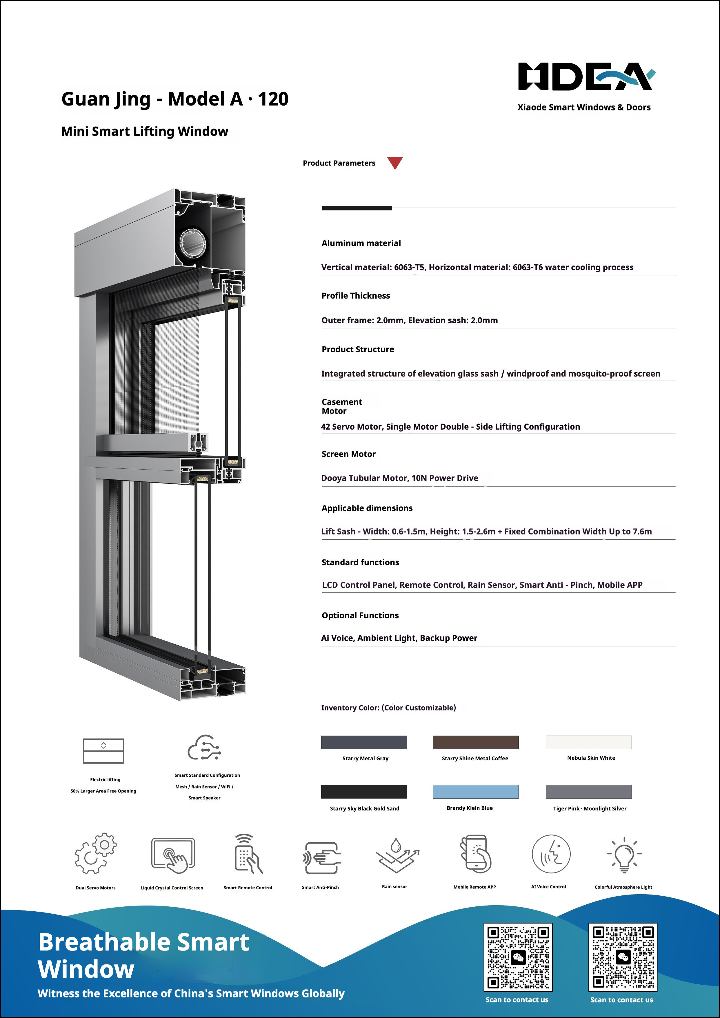 Customized colors and window types