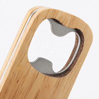 Individuell Lasergravierte Holz-Flaschenöffner Schlüsselanhänger, Holzhandwerk Schlüsselringe für Werbegeschenke und Souvenirs