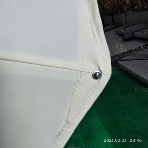 Pezzi di ricambio di alta qualità antivento in acciaio inossidabile ombrello a sbalzo in poliestere tessuto leggero per mobili pagoda - Product Image 4