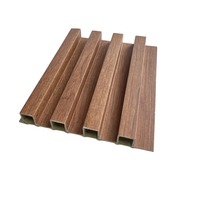 Panel de Pared WPC de Fábrica, Revestimiento de Pared Moderno y Clásico, Impermeable y Ecológico, Rejilla para Techo, Panel para Fondo de TV, Color Personalizado 5