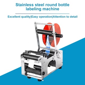 Machine d'étiquetage automatique de bureau en acier inoxydable pour mini-bouteilles rondes en plastique, idéale pour le miel et les boissons - Prix usine MT-50 - Product Image 3