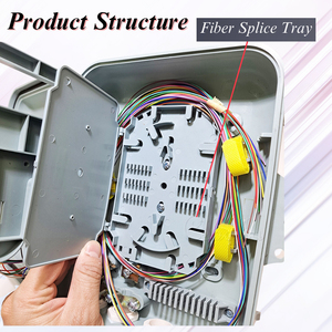 Hộp thiết bị đầu cuối sợi 12 lõi treo tường phân phối sợi quang trong nhà/ngoài trời cho FTTH với đầu nối LC - Product Image 5