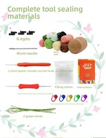 Kit de crochet fait main personnalisé - Série végétale, ornements décoratifs en fibre acrylique d'Anhui