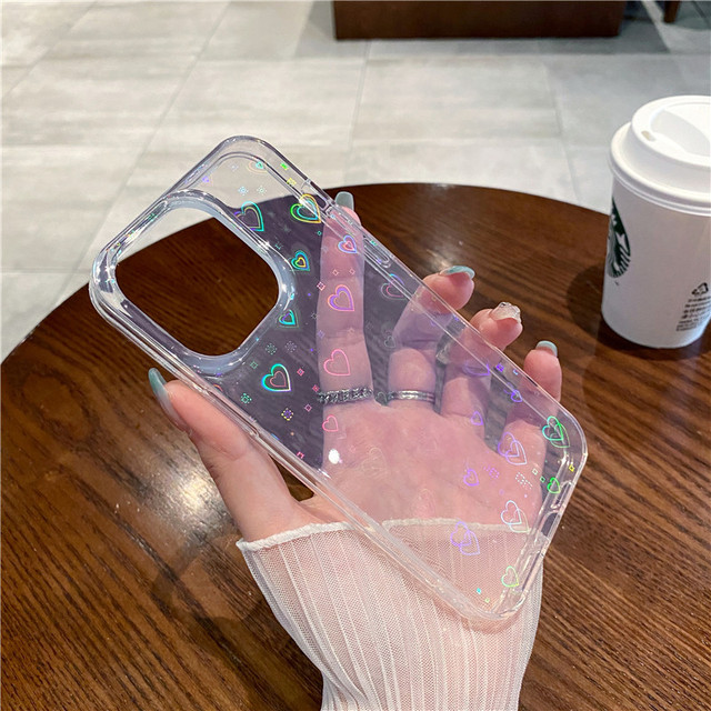 For S25 Mobile Phone Case Luxury TPU Colorful Small Love Design Shockproof with Phone Grip