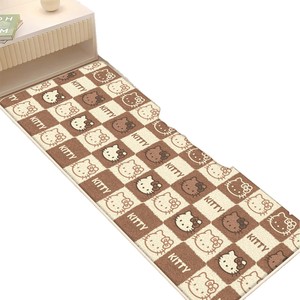 Tapis rectangulaire en fausse fourrure de cachemire Hello Kitty, résistant aux taches, décoration intérieure, chambre à coucher, salon - Product Image 1