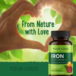Capsules de fer à haute absorption avec vitamine C, 90 capsules, 75 mg, contribuent à maintenir un niveau <span class=keywords><strong>normal</strong></span> de fer dans le sang et des niveaux normaux de minéraux. - Product Image 3