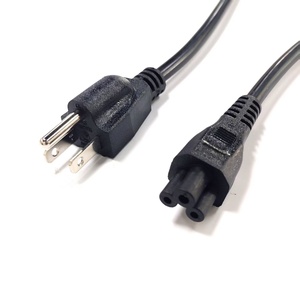 สายชาร์จแล็ปท็อป 10A 125V 18AWG มาตรฐานอเมริกา NEMA 5-15P ต่อ C5 (<span class=keywords><strong>Clover</strong></span> Leaf) สายไฟ AC - Product Image 2