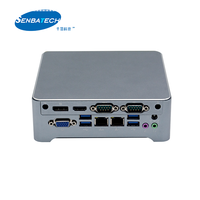 Mini PC Linux de ultra bajo consumo con unidad SSD Ranura Pci Express Celeron 5205U Ranura SIM de refrigeración sin ventilador 4K