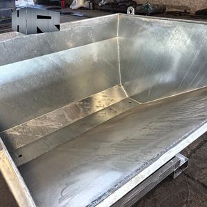 Bac <span class=keywords><strong>auto</strong></span>-vidant en acier galvanisé à dégagement rapide chariot élévateur grue <span class=keywords><strong>benne</strong></span> 1 an de garantie pour le traitement des déchets déplaçant les ordures - Product Image 6