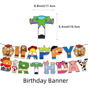 2024 dessin animé chaud <span class=keywords><strong>Toy</strong></span> <span class=keywords><strong>Story</strong></span> thème bannière Latex ballon ensemble gâteau Plugins joyeux <span class=keywords><strong>anniversaire</strong></span> enfants <span class=keywords><strong>d</strong></span>écorer fête fournitures - Product Image 2