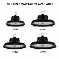 Projecteur LED UFO 150W homologué DLC, étanche IP65, 22500LM, éclairage industriel pour entrepôts, logo personnalisé, vente en gros