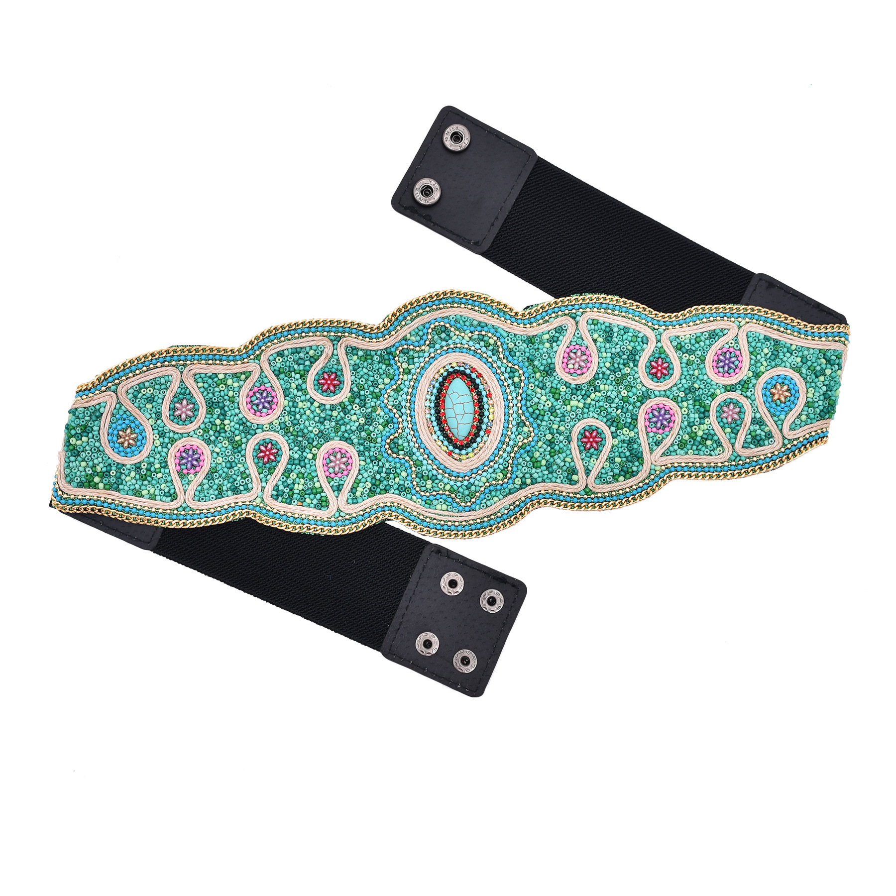 Ethnic Belly Chains - Fashion Zulu Beaded Elastic Belts display picture 1
