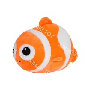 2023 nouveau design océan animal poisson en peluche jouet personnalisé petit poisson rouge, carpe, varech poisson poupée petites poupées de poisson pour les enfants