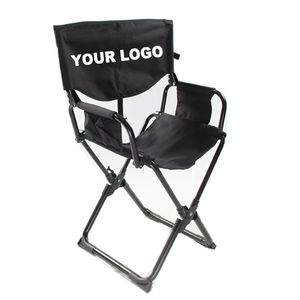 Chaise de réalisateur de pêche moderne, légère et compacte, siège haut, chaise lune en métal, poche latérale, pliable, mobilier d'extérieur, chaise de camping - Product Image 1