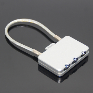 Bloqueio de código de 3 dígitos para bagagem, cadeado de viagem, bolsa, mala, gaveta, saco, fio de aço, zíper, combinação de cadeado, presentes promocionais - Product Image 2