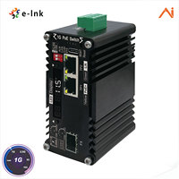 Mini convertisseur de média fibre optique PoE+ intelligent géré par IA à 2 ports 30W
