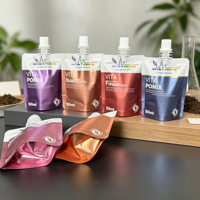 Pochettes souples à bec verseur de haute qualité pour liquides, 30ml, 50ml, 100ml, pour shampoing et lotion