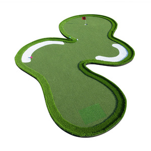 Tapis d'entraînement miniature pour le putting de golf, gazon durable, équipement d'entraînement intérieur pour golfeurs, avec option de logo personnalisé - Product Image 1