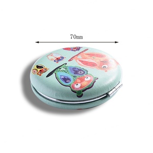 Hot Selling Classic Promotional Gift Double Sides Custom Portable Circular <b>Compact</b> <b>Mirror</b> - Product Image 3