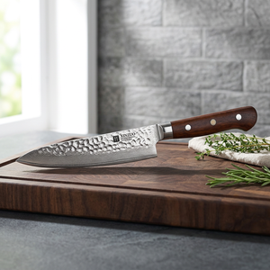 Couteau de chef japonais en acier au carbone, couteaux utilitaires de 4 à 5,9 pouces, forgé à la main, manche en bois, ambidextre, couteau de cuisine moderne - Product Image 3