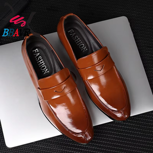 Zapatos Casuales de Hombre, Talla Grande, de PU, con Punta Puntiaguda, Transpirables, Duraderos, Estilo Coreano, Sin Cordones - Product Image 6