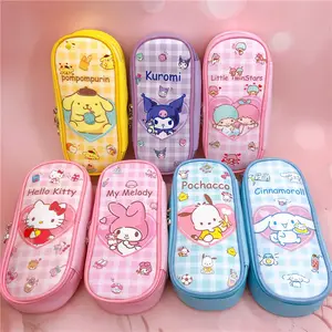 Wholesale Kuromi Stationery Mini Children Kid Students Pencil Case Women Cosmetic Bag Big Capacity Makeup Bag