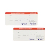 Imprimante de billets d'avion personnalisés en papier couché fantaisie avec impression offset et format sur mesure