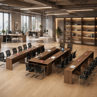 Table de formation en bois moderne et minimaliste, bureau de conférence, longue table de bureau pour entreprise, école, salle de classe, cours de soutien scolaire