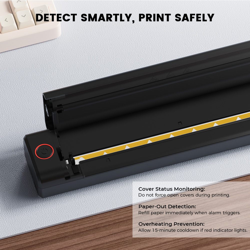 Newyes卸売8インチインク不要ポータブルA4ミニワイヤレスモバイル