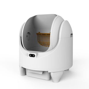 Bac à litière automatique pour <span class=keywords><strong>chat</strong></span>, grand espace, machine intelligente de ramassage des excréments, entièrement fermé, élimination des odeurs pour <span class=keywords><strong>chat</strong></span> - Product Image 4