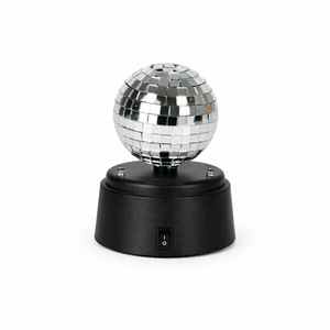 Lampe LED rotative en verre argenté, style boule disco, fabriquée à la main, mini-lumières de scène magiques pour fêtes, Nouvel An, Saint-Valentin - Product Image 6