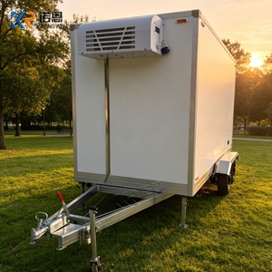 Remolque Refrigerado Aislado de <span class=keywords><strong>4</strong></span> Metros, Color Blanco, para Transporte, Carro Refrigerador, Suministros para Restaurantes, Hoteles y Cocinas - Product Image 3